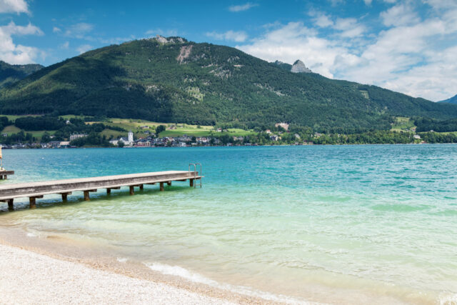 Jezero Wolfgangsee v rakousku